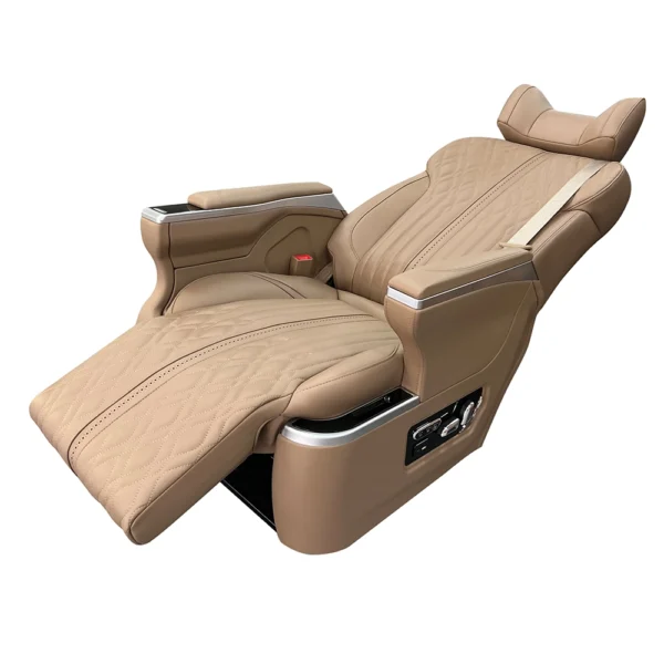 Captain seat for car 160 degree reclined with extended leg rest