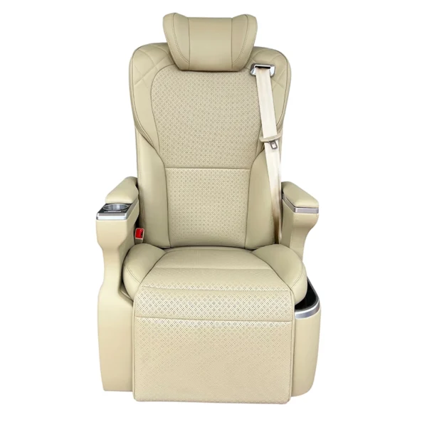 Captain seat vehicles new backrest design front view display