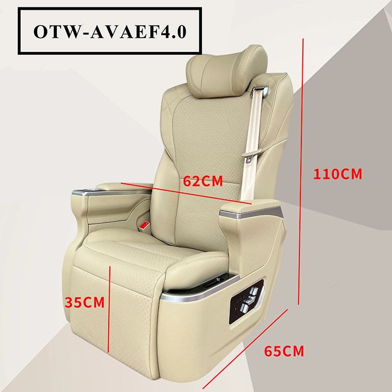Captain seat vehicles normal position size dimension chart