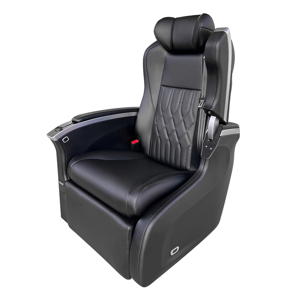 Hyundai stargazer captain seat side view showing touch switch armrest and premium upholstery