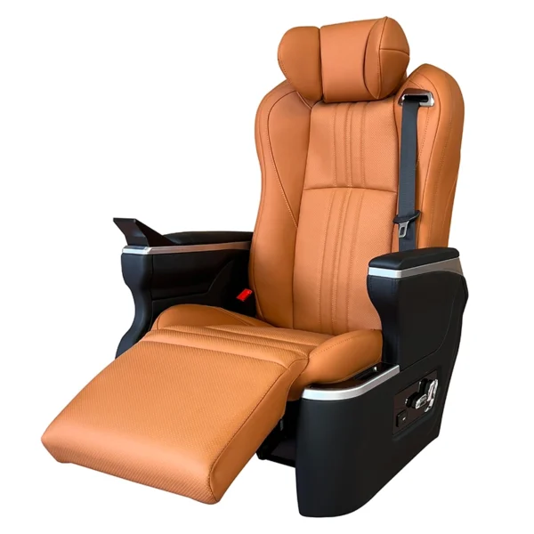 Luxury car seat manufacturers side view electric leg rest extended