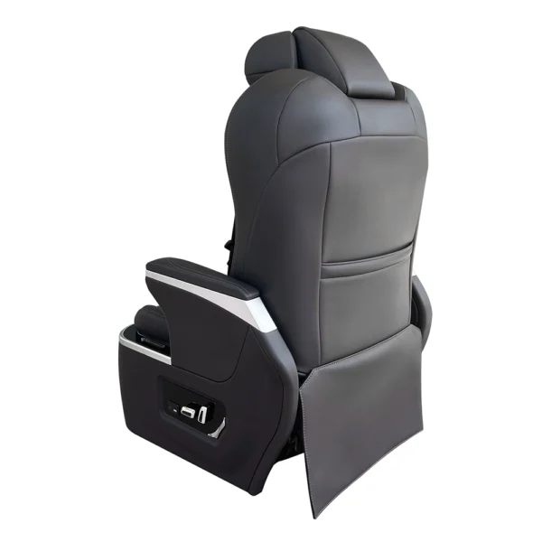 Luxury reclining car seats rear back view design display