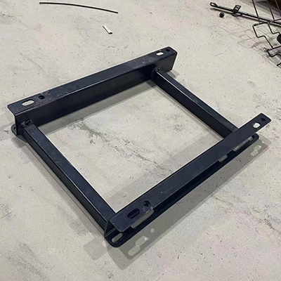 Heavy-duty black coated metal mounting bracket, universal bottom fixing frame for modified luxury car captain seats