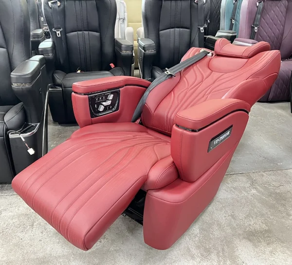 Odyssey captain seat fully reclined backrest flat position