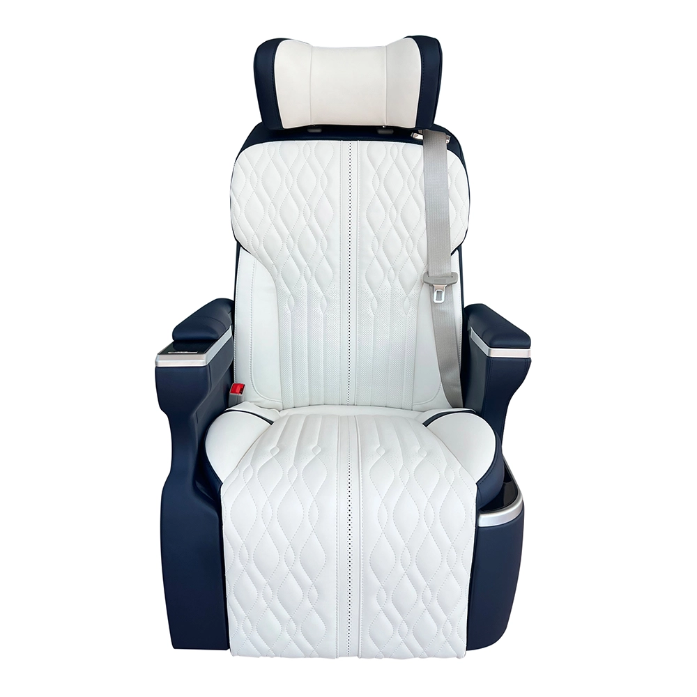 Front shot of toyota hiace captain seat, all leather colors can be customized for van refit