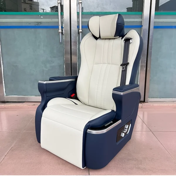 Two tone leather captain seats for grandia side display, support custom seat color and brand logo